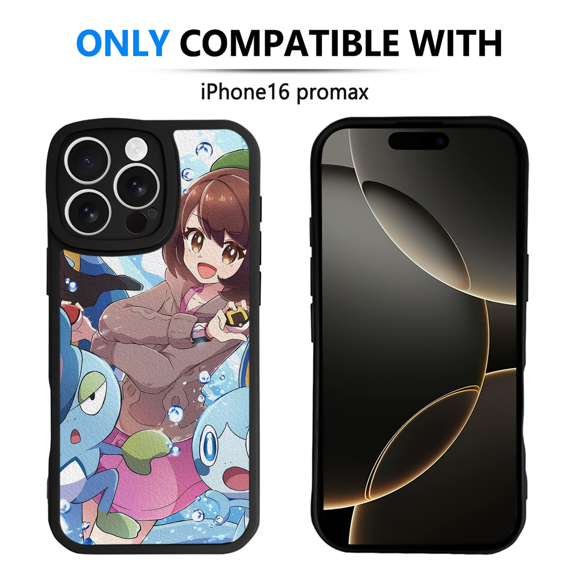 （画像用） ポケットモンスター Pokémon 【iPhone 16シリーズ対応】シリコンスマホケース（レザー調） 材質：シリコン